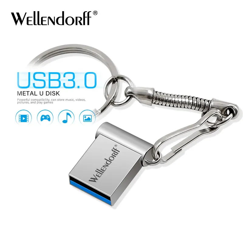 Металлический флеш накопитель USB 3 0 4 ГБ 8 16 32 64 ГБ|USB флэш-накопители| |