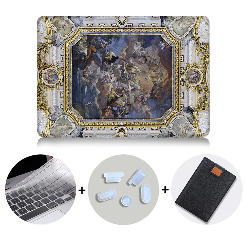 MB07 MTT чехол для Macbook Air 11 13 Pro retina 12 13 15 дюймов с сенсорной панелью сумка для ноутбука A1466 A2159 A1706 чехол+ клавиатура - Цвет: MB07