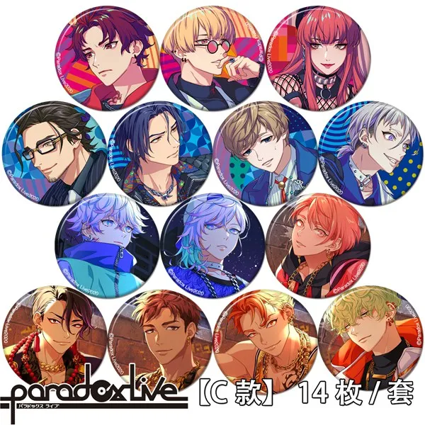 1pc 58mm Anime badge Paradox Live Allen Sugasano Acrylic Buttons on Backpack Brooch