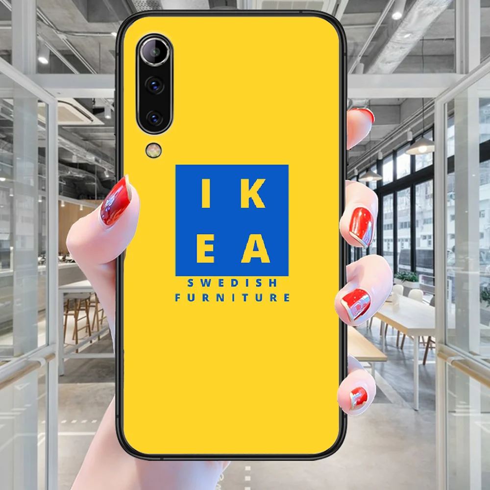 

Swedish Furniture Fashion Brand Phone Case For Xiaomi Mi Note 10 A3 9 MAX 3 A2 8 9 Lite Pro Ultra black Prime Tpu Funda Painting