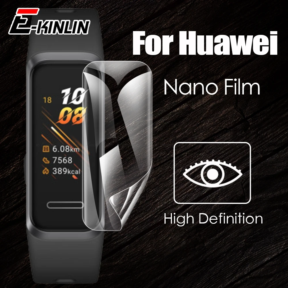 Мягкая Противоударная нано защитная пленка для Huawei Band TalkBand B5 B3 Lite 2 3 4 Pro 4e 3e Color A2