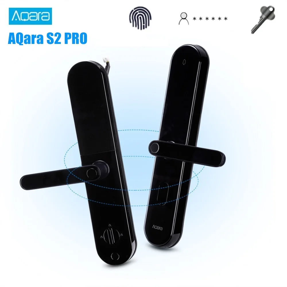 Aqara S2 Pro Smart дверной замок с замком на открытом воздухе отпечатков пальцев замок без ключа приложение Smart Управление интеллектуальную связь Smart Home устройства
