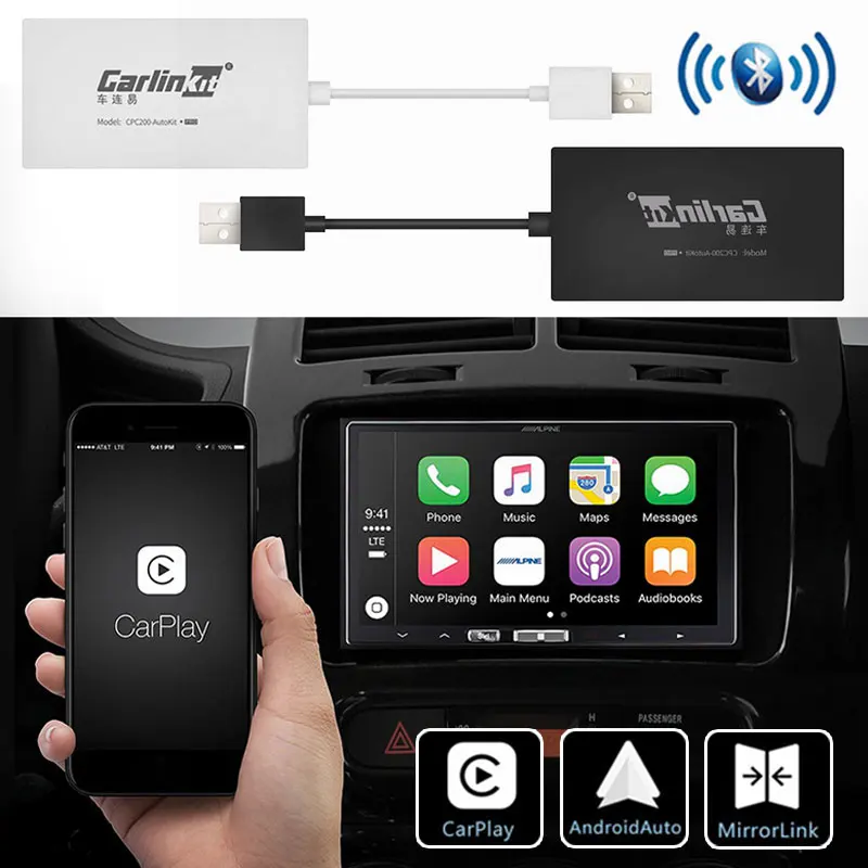 Автомобильный ключ Carlinkit беспроводной Usb-ключ для Apple Iphone автомобильное зеркало