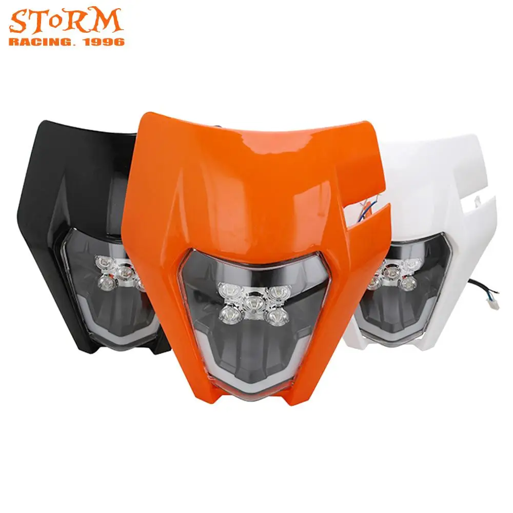 

Motorcycle Headlight Head Lamp Light and Plastic Cover Mask For KTM EXC EXCF XC XCF XCW XCFW SX SXF SMR 125 250 350 450 500 525