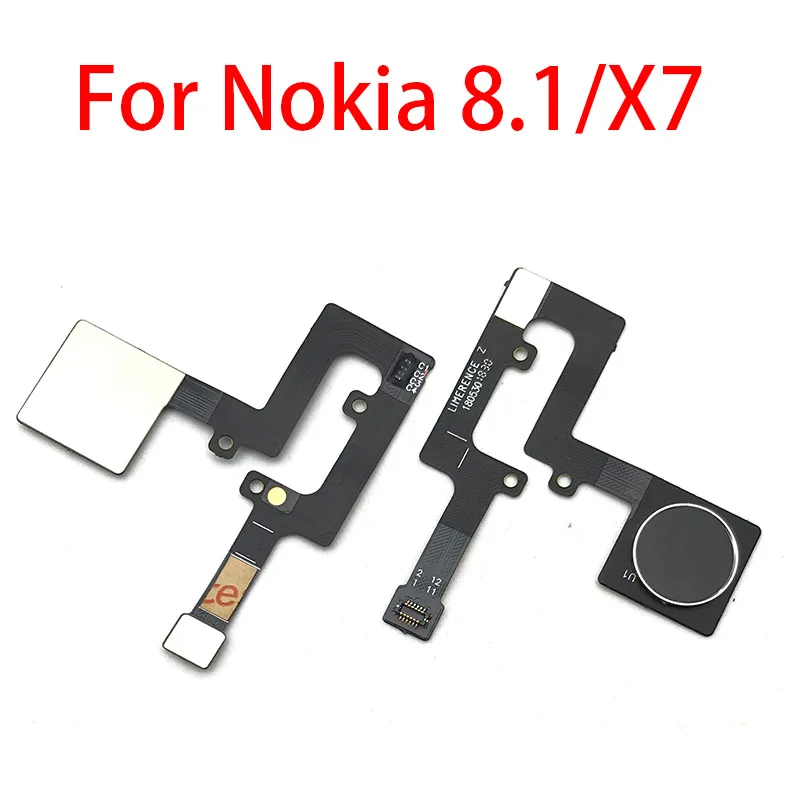 

New Home Button For Nokia 8.1 X7 FingerPrint Touch ID Sensor Flex Cable Ribbon Replacement Parts