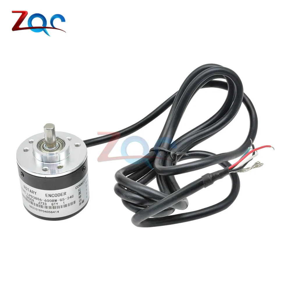 360 P/R 600 P/R кодер DC 5 V-24 V кодер 360p 600 инкрементный поворотный AB 2 этапа: 6 мм вал костюм для измерения смещения