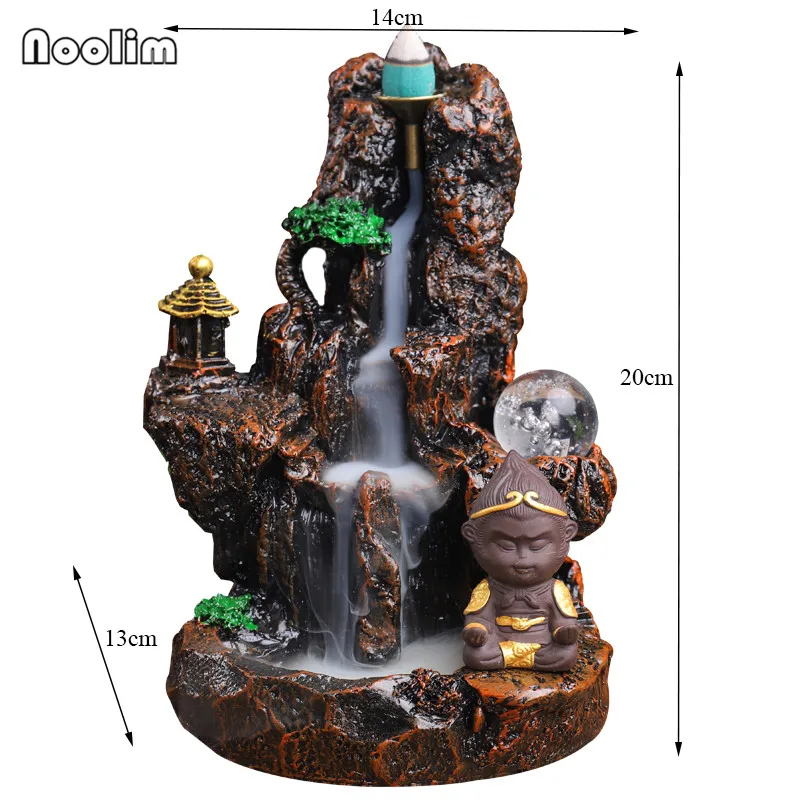 Полимерная горелка для благовоний с изображением высокой горы обезьянки короля