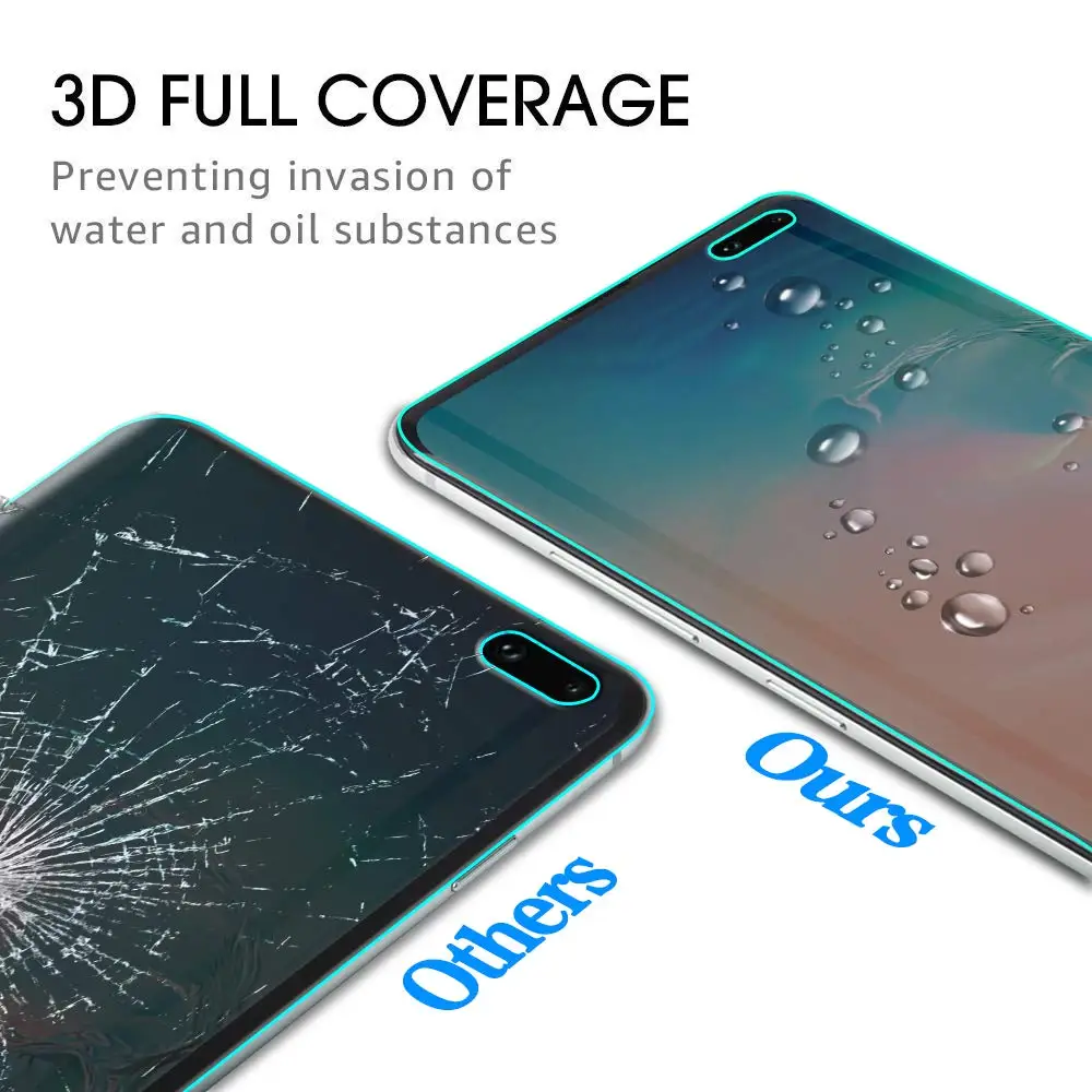 Закаленное стекло 20D с полным покрытием для защиты экрана SAMSUNG Galaxy S10 Plus - купить по
