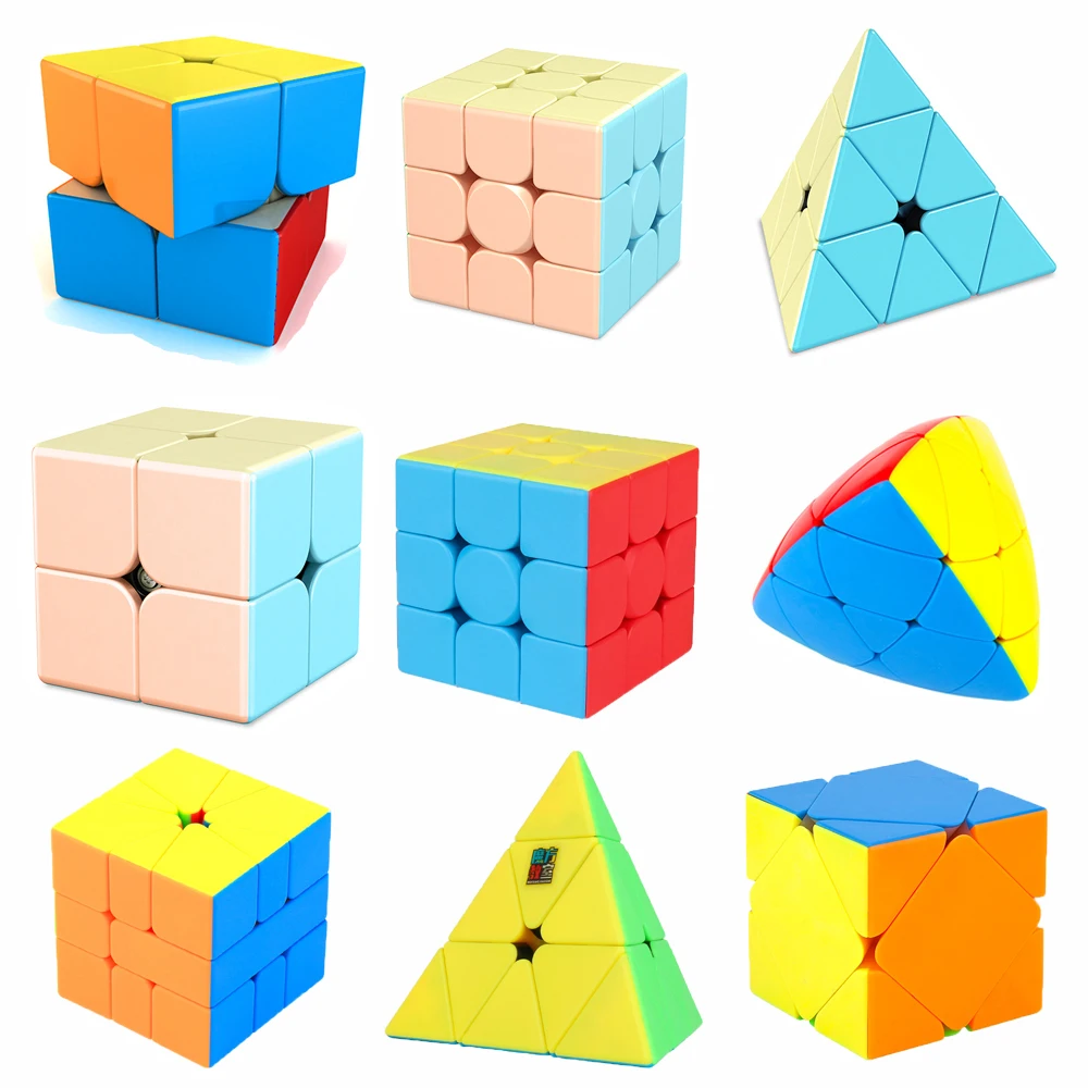 

MOYU MEILONG Macaron 2x2x2 3x3x3 4x4x4 5x5x5 Skew Megaminx Pyramid Magic Cube Cubing Speed Puzzle 3x3 5x5 Mirror Cube Magico Toy