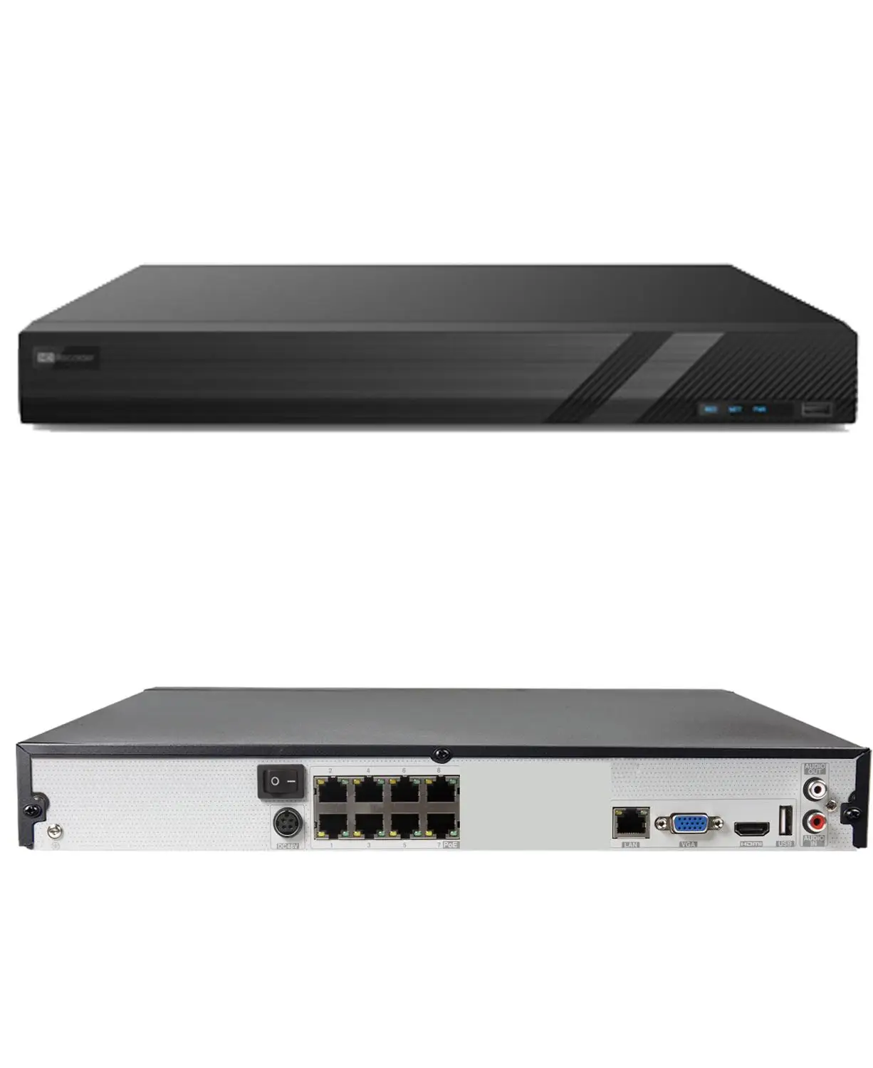 LOXCAM H.265 8CH CCTV система 4K POE NVR комплект SONY IMX415 8MP 3840*2160P Водонепроницаемая ip камера