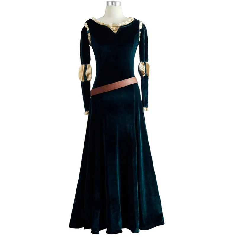 

Костюм принцессы храбрости Мэй Лида, костюм для косплея, платье Мэй Лида для взрослых, женское длинное платье для Хэллоуина, карнавала, вечеринки