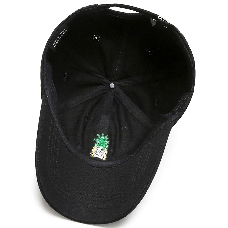 Бейсболка TG0031 с вышивкой ананаса модная кепка в стиле унисекс хип-хоп однотонная