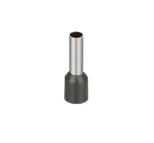 100 шт. E6010 E6012 E6018 6.0mm2 изолированный наконечник наконечника Соединительный шнур контактный Конец Обжимной клеммы - Цвет: Черный