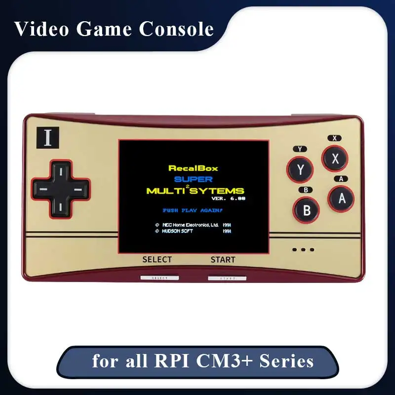 

Консоль для видеоигр, портативное устройство для аркадных игр GPM280 на основе вычислительного модуля Raspberry Pi 3 + Lite (опционально)