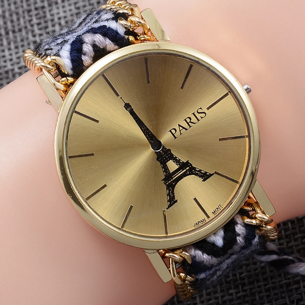 Женские часы . феечки - парижской железной башни вязание часов с браслетами