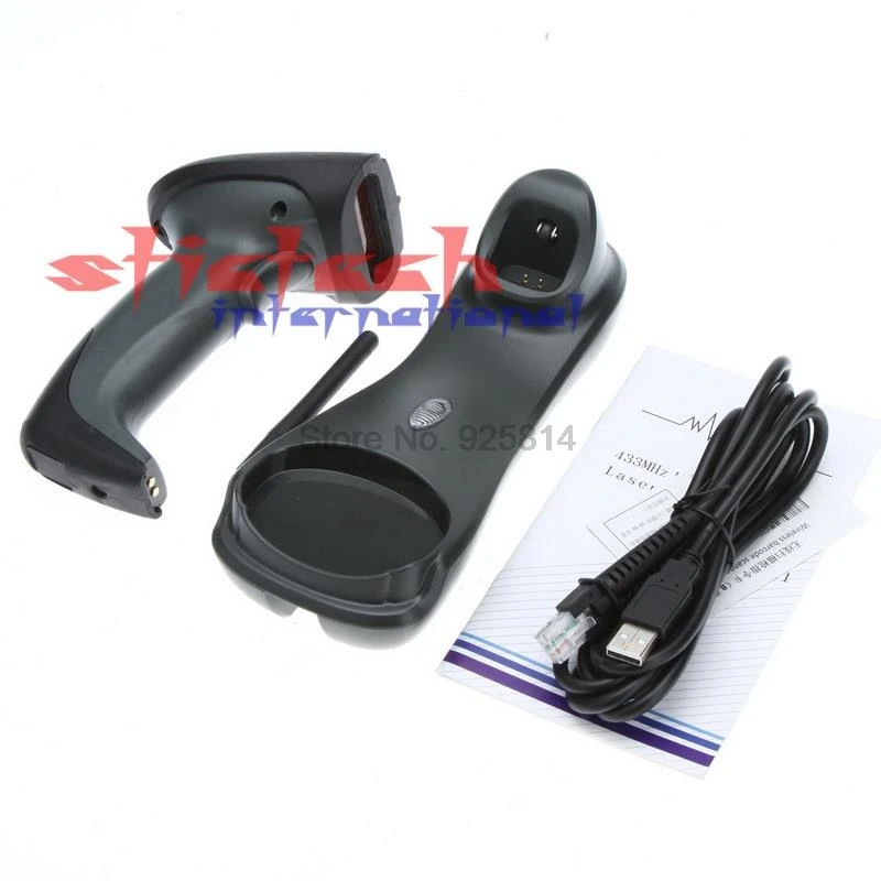 Dhl ИЛИ ems 50 комплектов беспроводной сканер штрих кода с базой|wireless barcode scanner|barcode