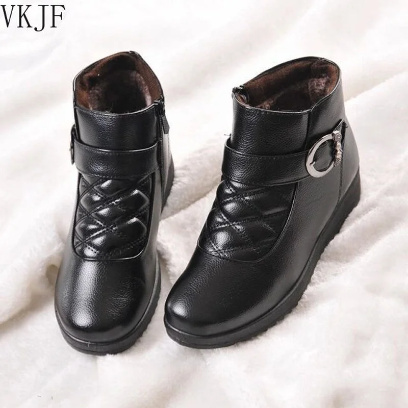 

Женские плюшевые ботильоны, черные ботинки на молнии, зимняя теплая обувь, 2021