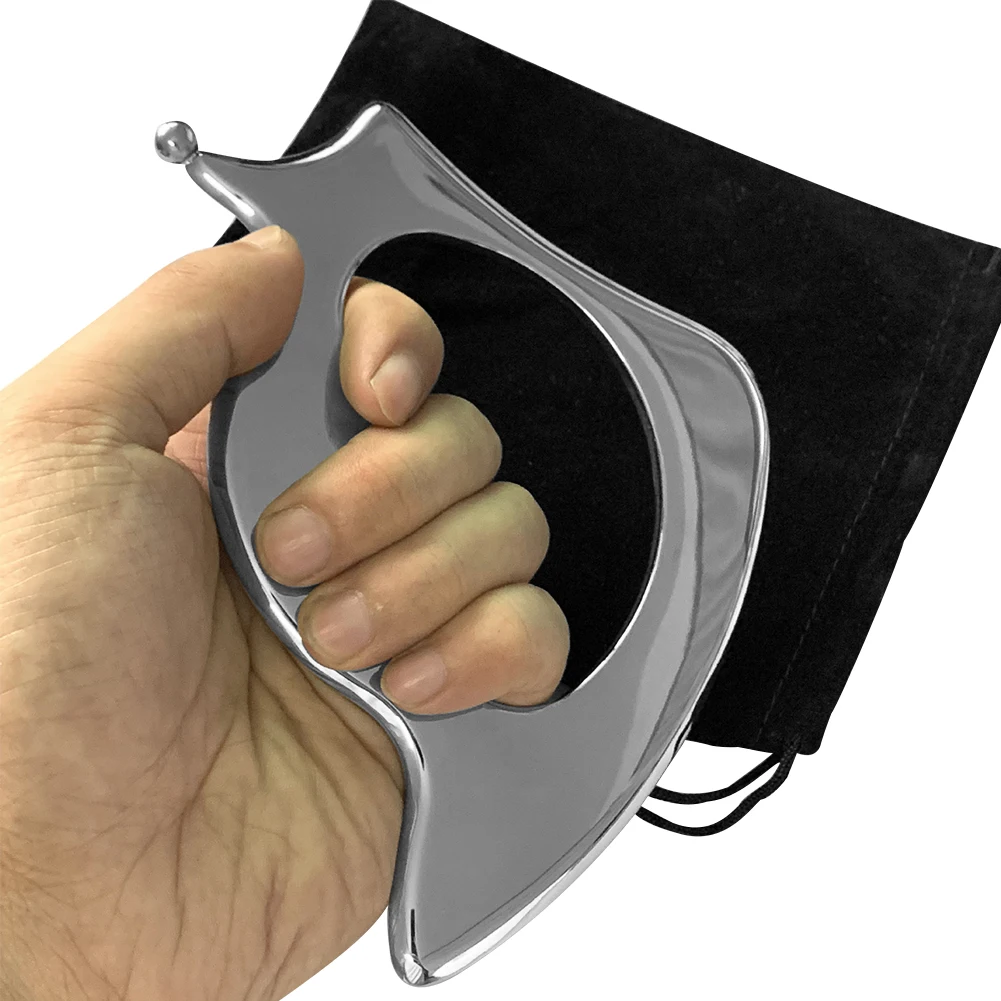 Скребок Для Массажа Гуаша из нержавеющей стали пластины для похудения уход за