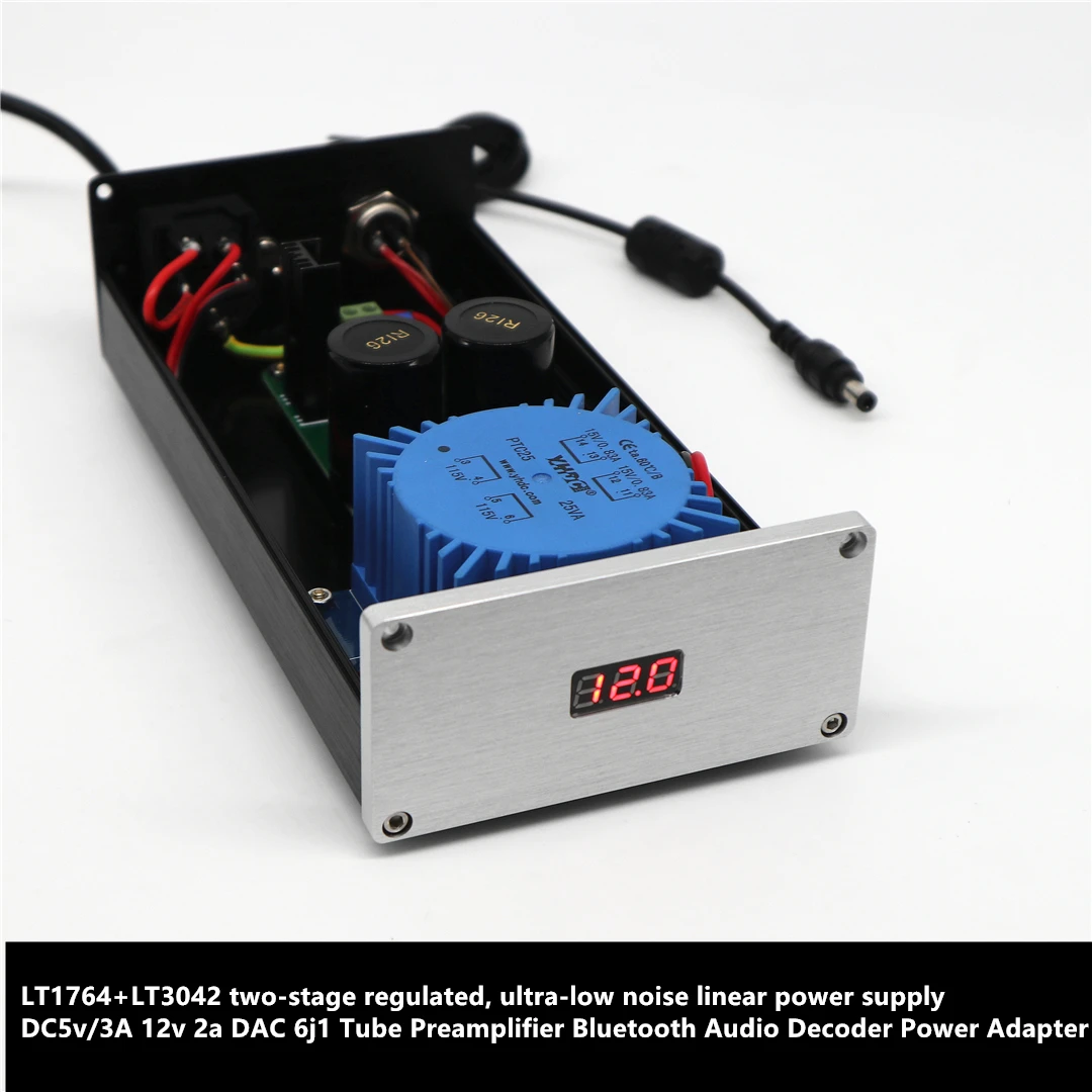 

25w LT3042 @ LT1764 low ripple mute Regulated Linear Power Adapter DC 5V 12V 24V Power Supply