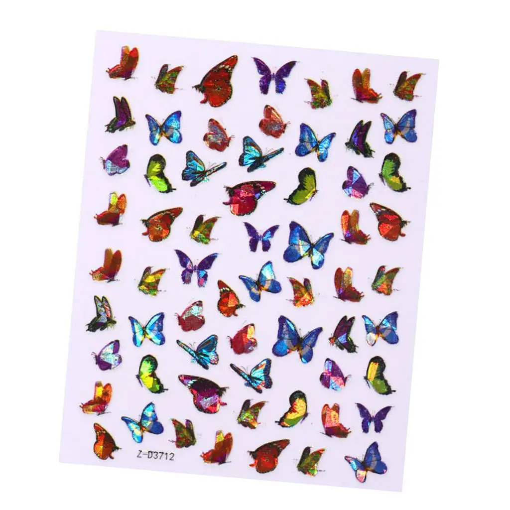 Waterproof Nail Art Stickers Self Adhesive Butterfly | Красота и здоровье