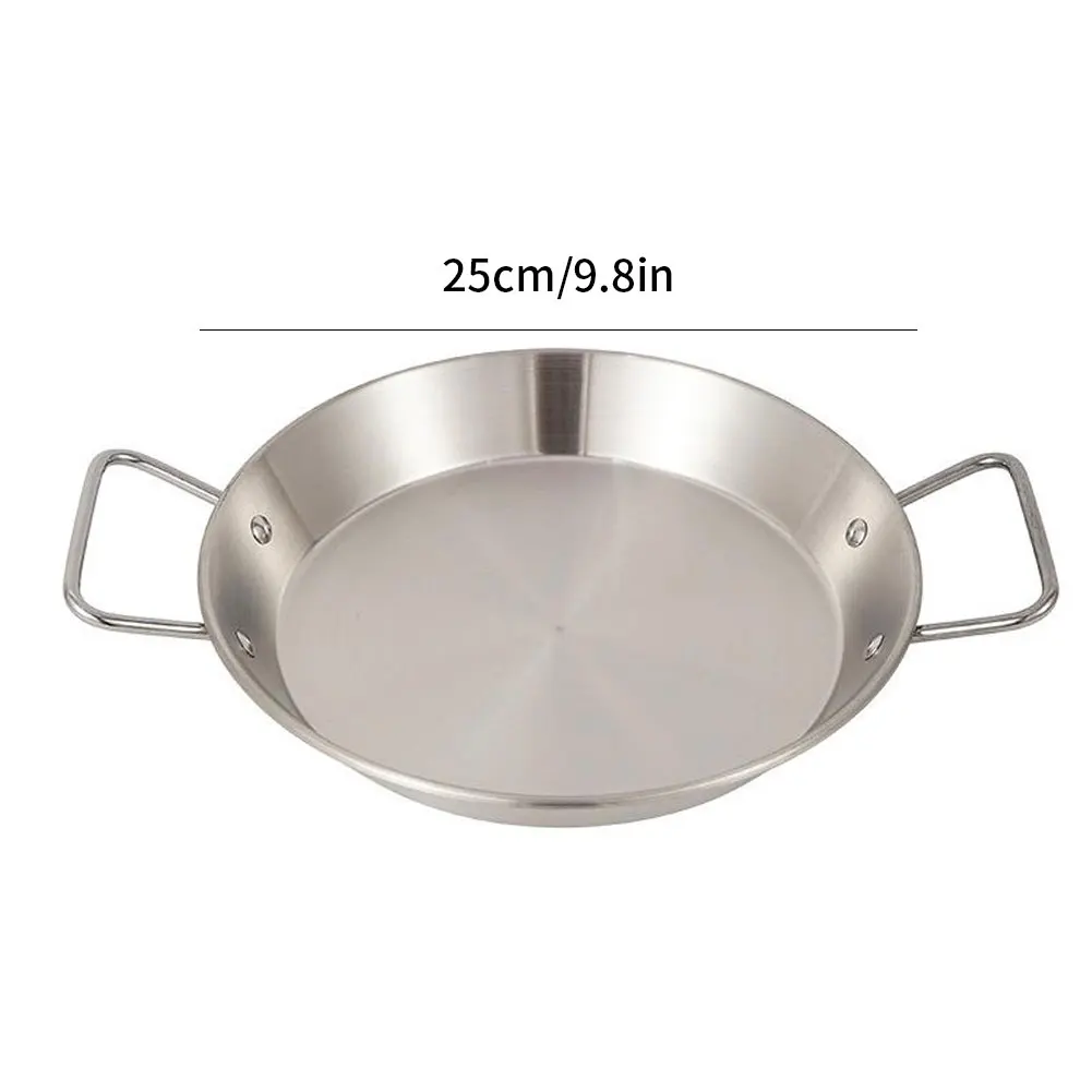 

Quality Stainless Steel Frying Pan Nonstick Pan Fried Steak Pot Electromagnetic Furnace General Camping Hiking Cookware Skillet