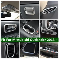 lapetus matte interior refit kit glove storage box door bowl speaker ac cover trim for mitsubishi outlander 2013 2019
