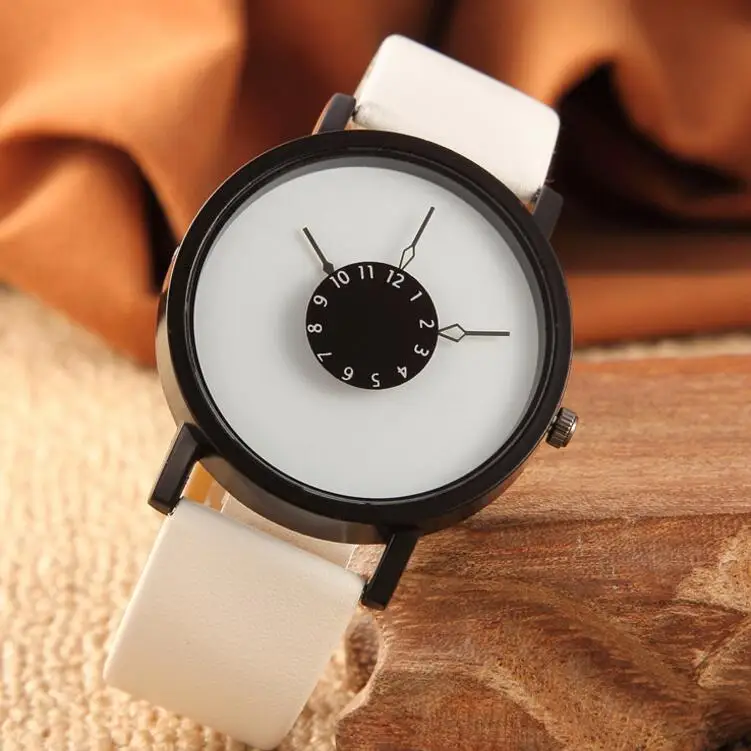 Популярные модные креативные часы женские и мужские кварцевые с уникальным