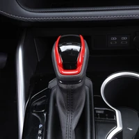 sbtmy car gear shift knob head lever cover trim 1pcs for toyota highlandervenzaharrierrav4 xa50 2019 2021 interior parts