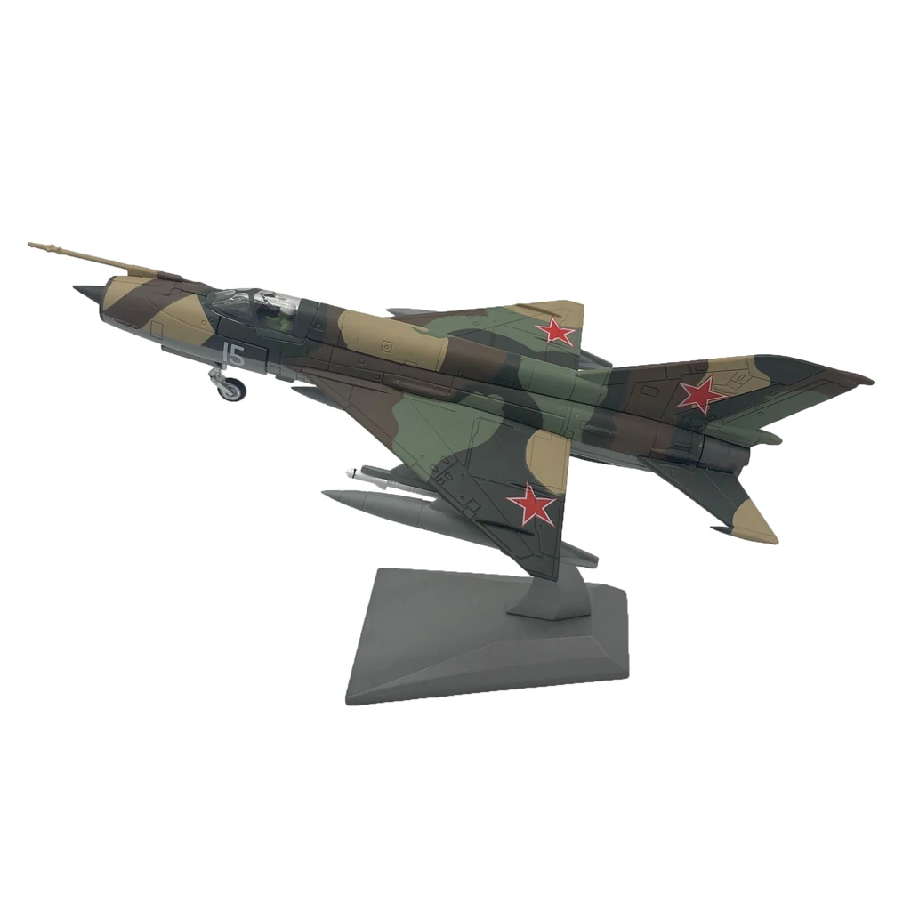 

1/100 Scale MIG-21 Aircraft Diecast Military Model Plane Office Decoration