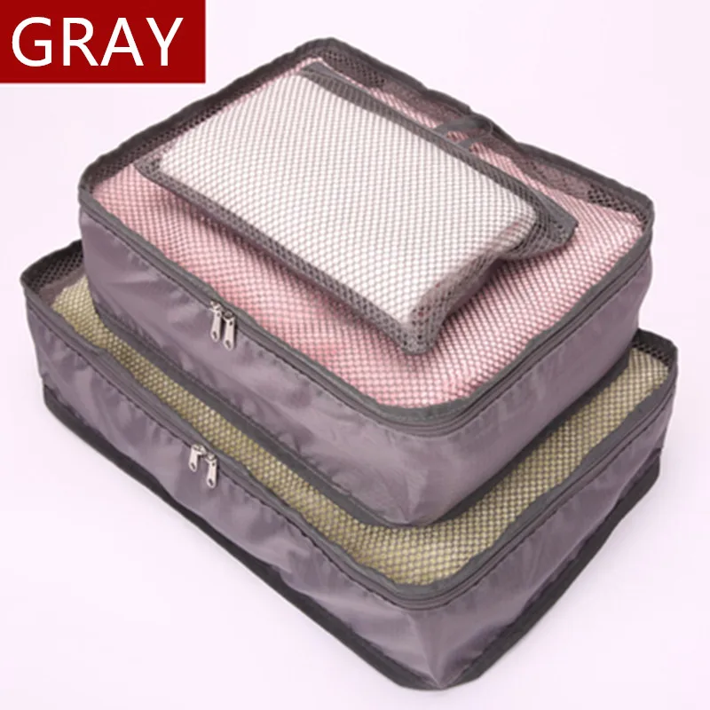 3 шт./компл. портативные дорожные несессеры Сетчатая Сумка для багажа органайзер