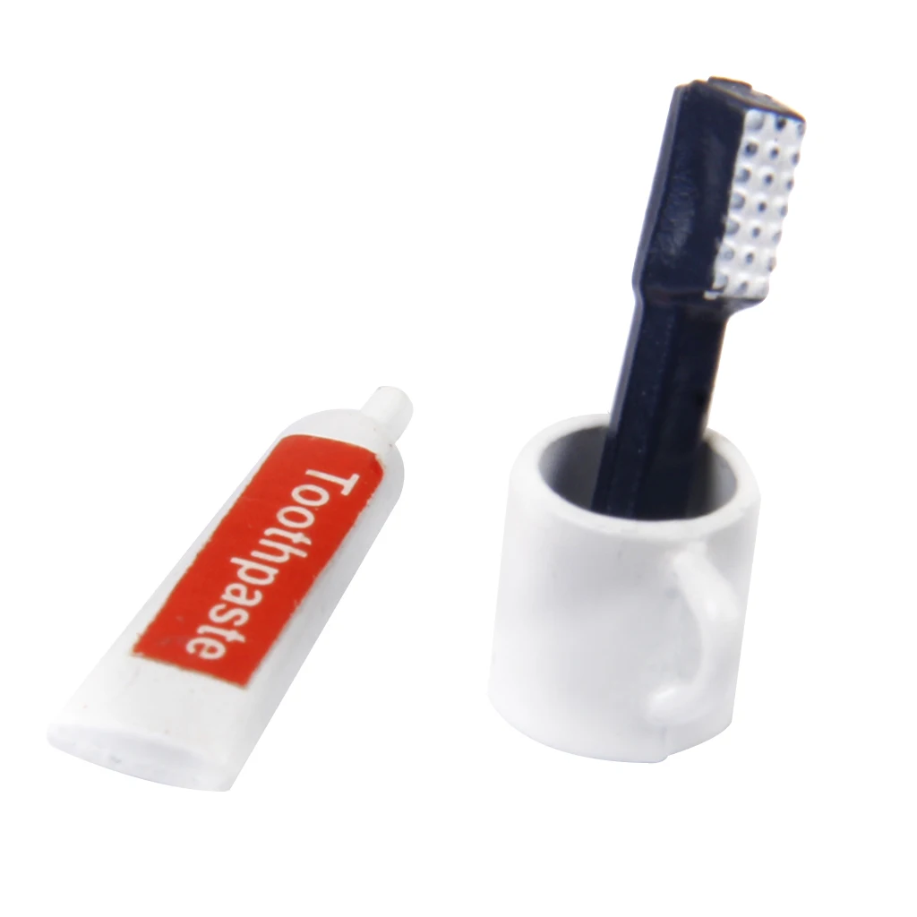 3 шт./компл. 1/12 кукольный домик миниатюрная мини зубная щетка чашка для зубной