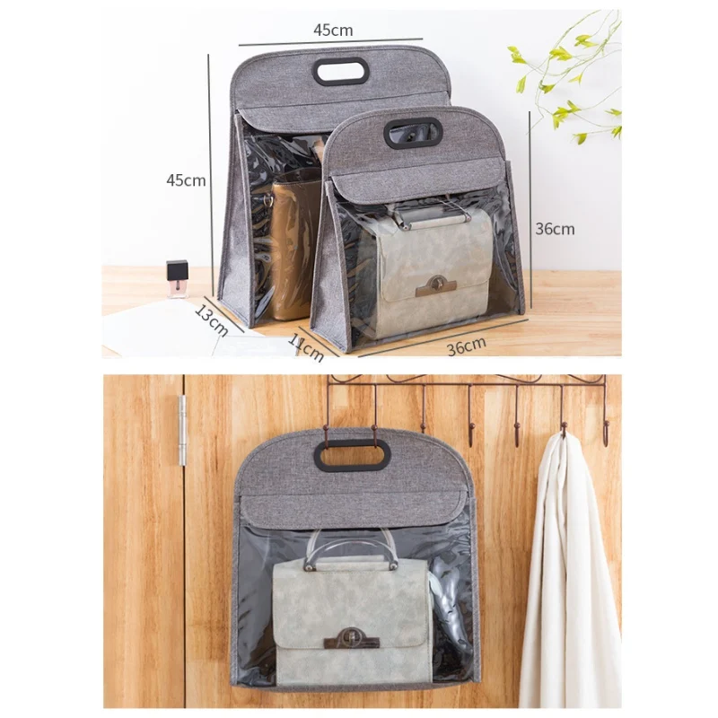 Портативный подвесной органайзер для сумок с прозрачным окошком пылезащитный