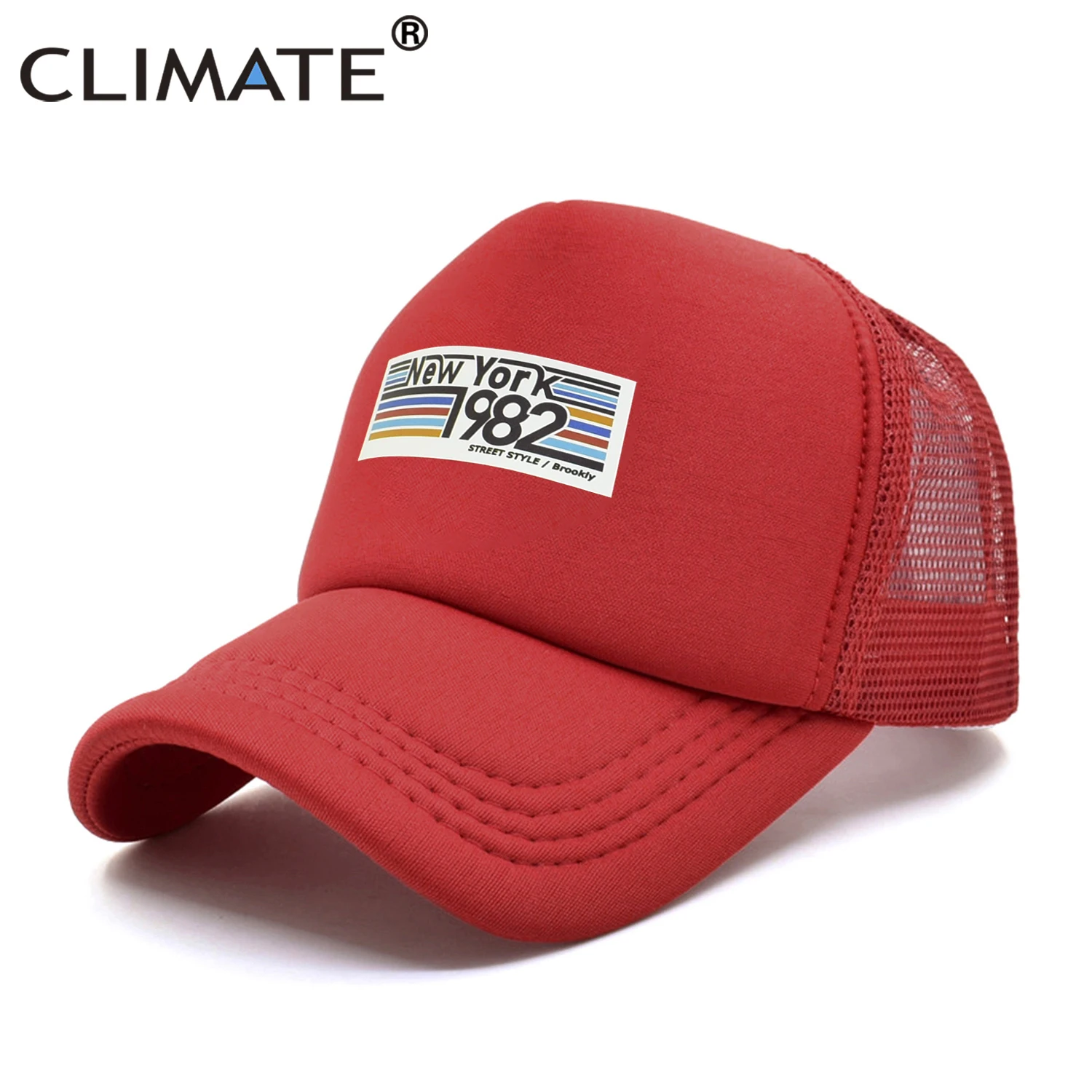 CLIMATE New York Кепка Дальнобойщика шляпа City 1982 Cool Mesh Cap Brooklyn хип-хоп шапка кепка для