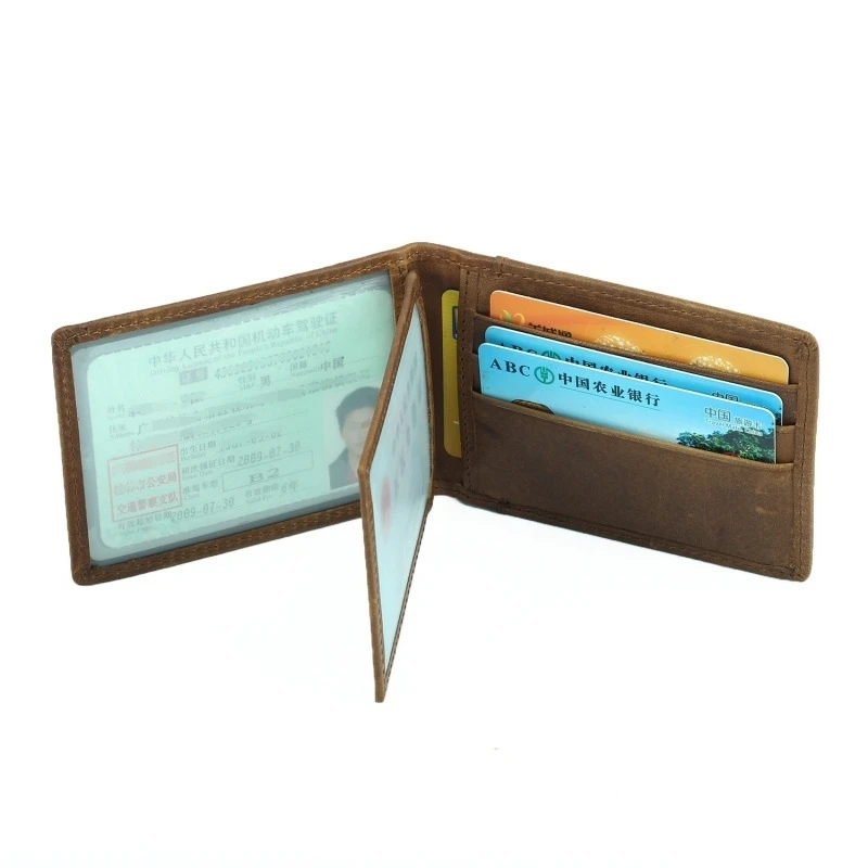 Посылка для карт из натуральной кожи водительское удостоверение кошелек Ретро