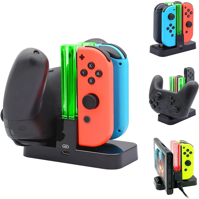 

Controller Charging Dock for Nintend Switch Joy-Cons 4 in 1 Charger Stand Station for Nintendo Switch Pro Gamepad NS Switch