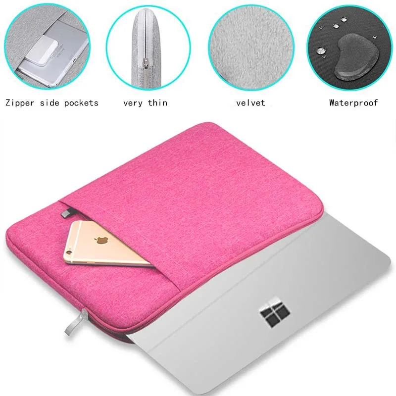 

2022 New 2021 Laptop Sleeve Bag for Microsoft Surface 2/3/RT/Book 1/2/Laptop 1/2/3/Pro 2/3/4/6/7/X Business Portable Laptop Bag