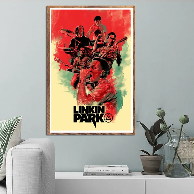 GX802 Честер Беннингтон музыкальная группа певица звезда картина плакат печать