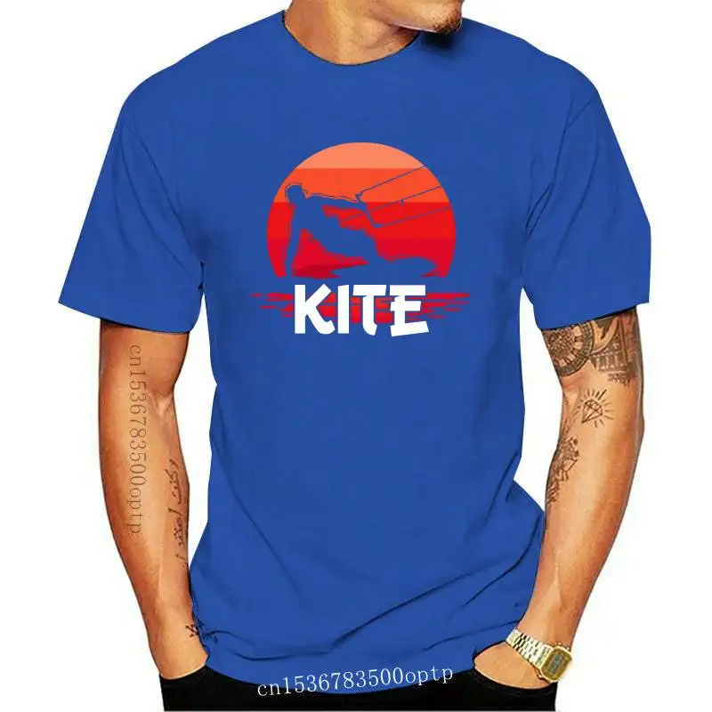 

New Kitesurf Kiteboarding T Shirt Oversized O-neck Cotton Custom Short Sleeve T-shirt