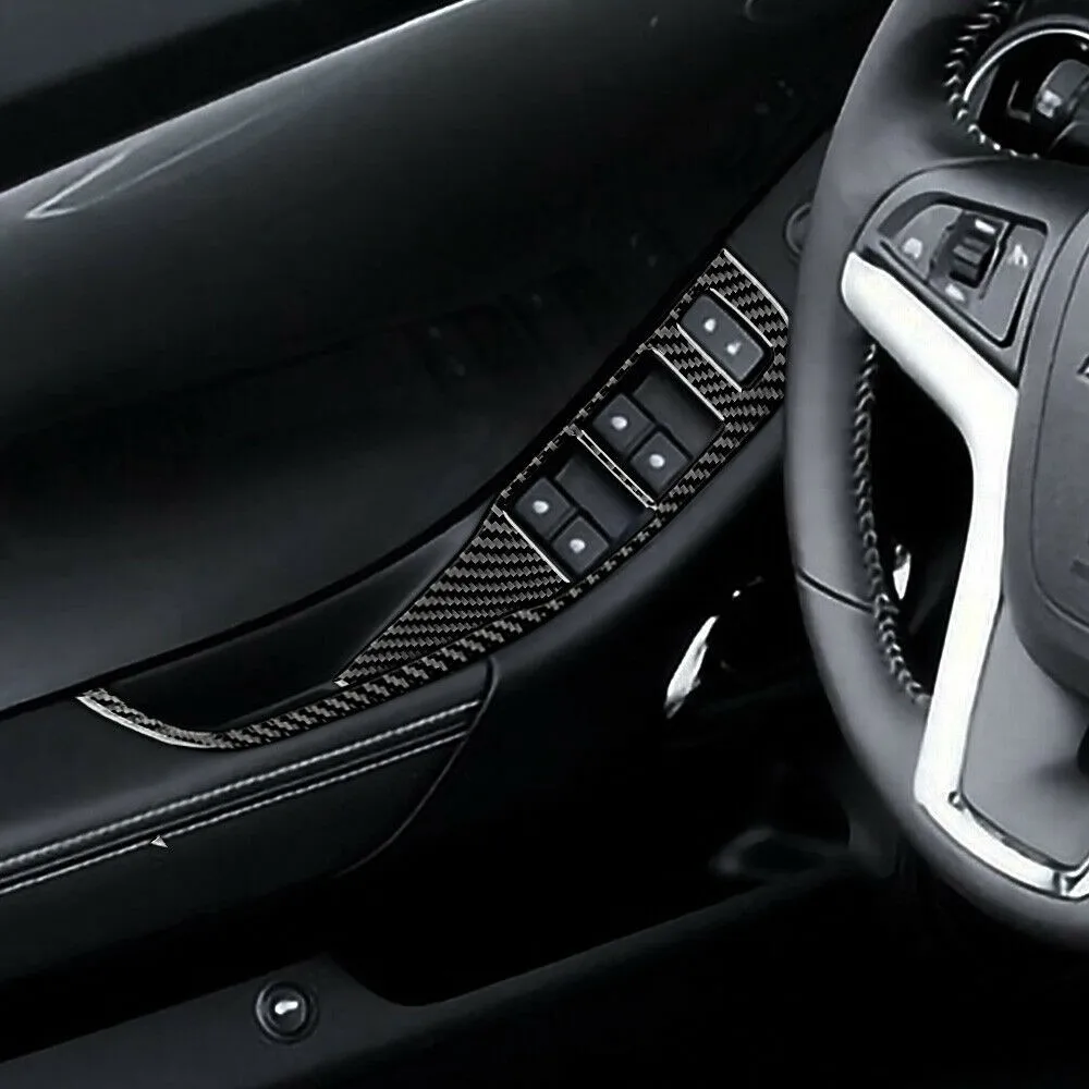 

2pcs Car Sticker Black Carbon Fiber Cover For Chevrolet Camaro 2013-2015