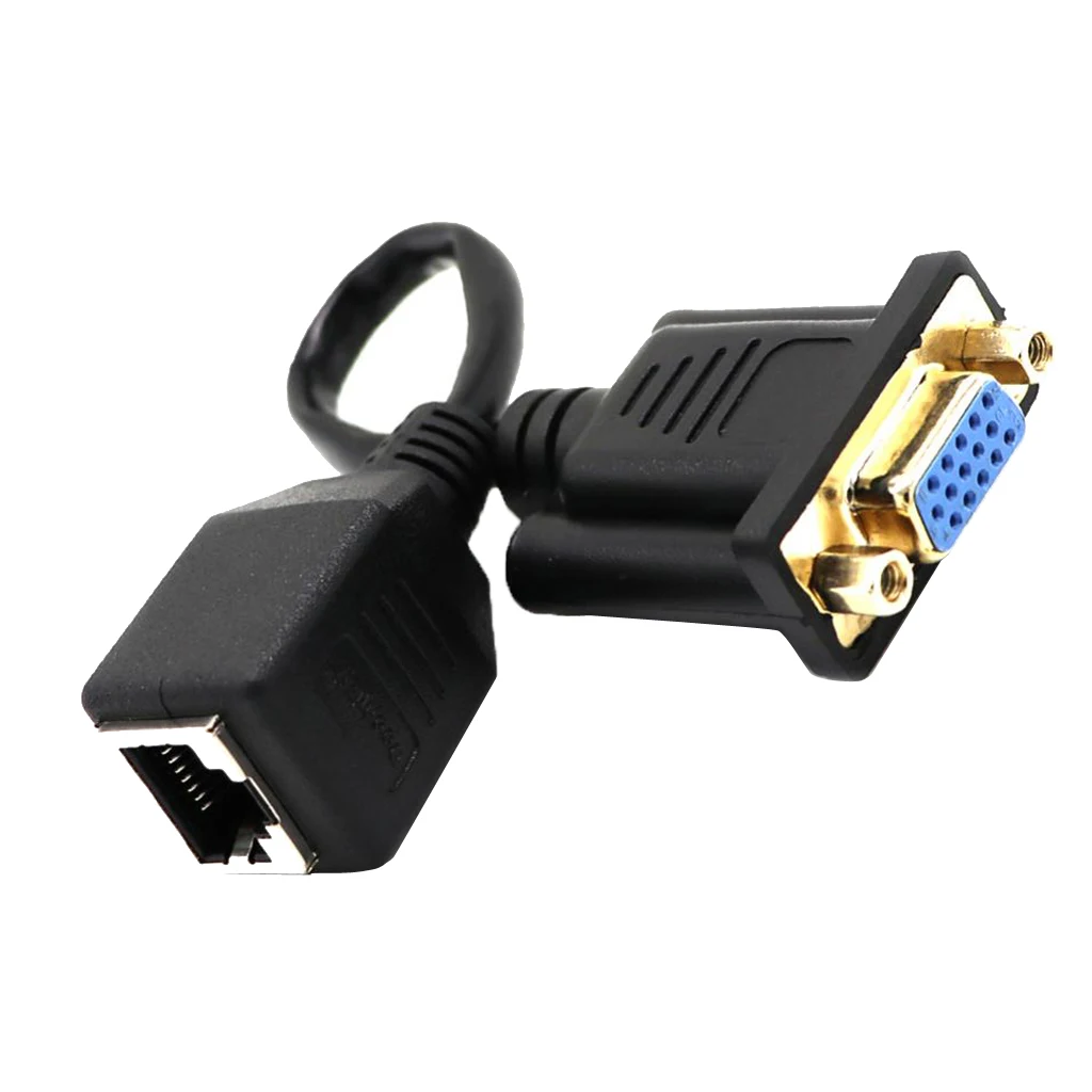 Переходник-удлинитель VGA Кабель-адаптер Cat5/Cat5E/соединитель сетевого кабеля мама |