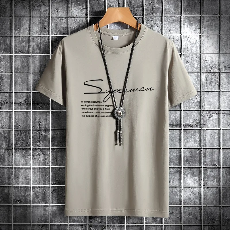 

New 2021 Funny Men's T-shirt Print 100%cotton Summer Short Sleeve O-neck Tees Male Fashion Large Size Shirt 9 Color S-6xl