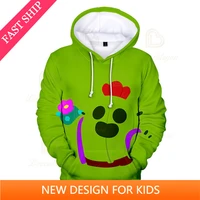 3d printed hoodie boys girls browlers bo and starcartoon tops baby clothes shelly 8 to 19 years kids jacket shooter game leon