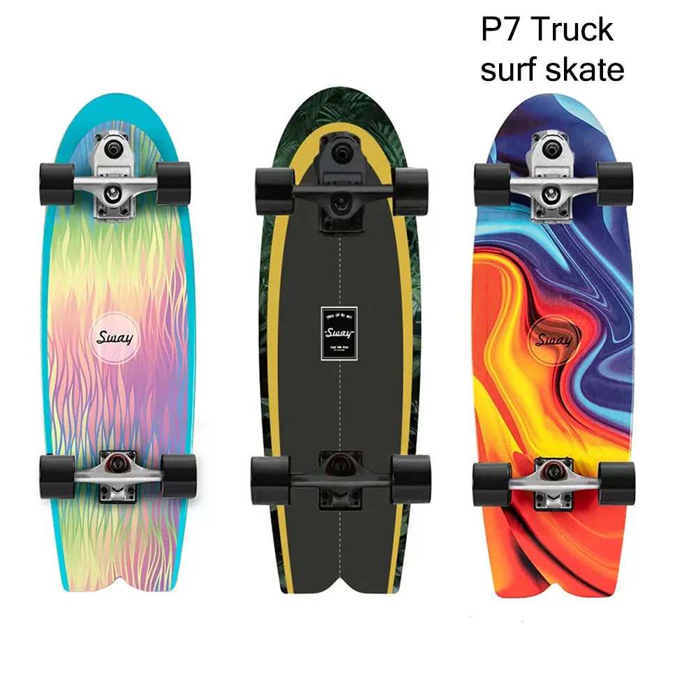 32 Inch Surfskate Board Longboard P7 Truck Land Carving Surf