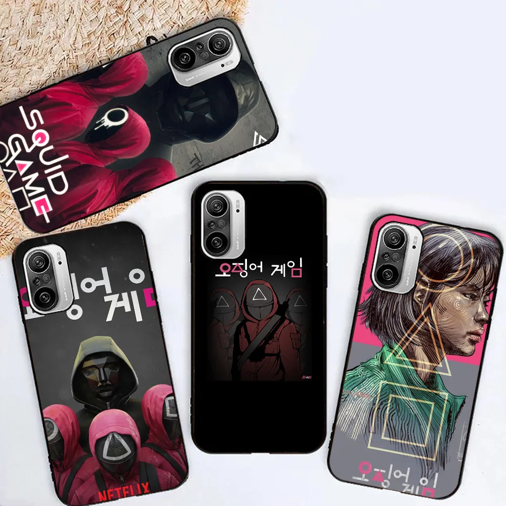 

Squid Game Phone Case For Xiaomi Redmi K20 K30 K40 Pro Plus Funda Carcasa Soft TPU Cases Back Cover Hot Popular Korean TV Series
