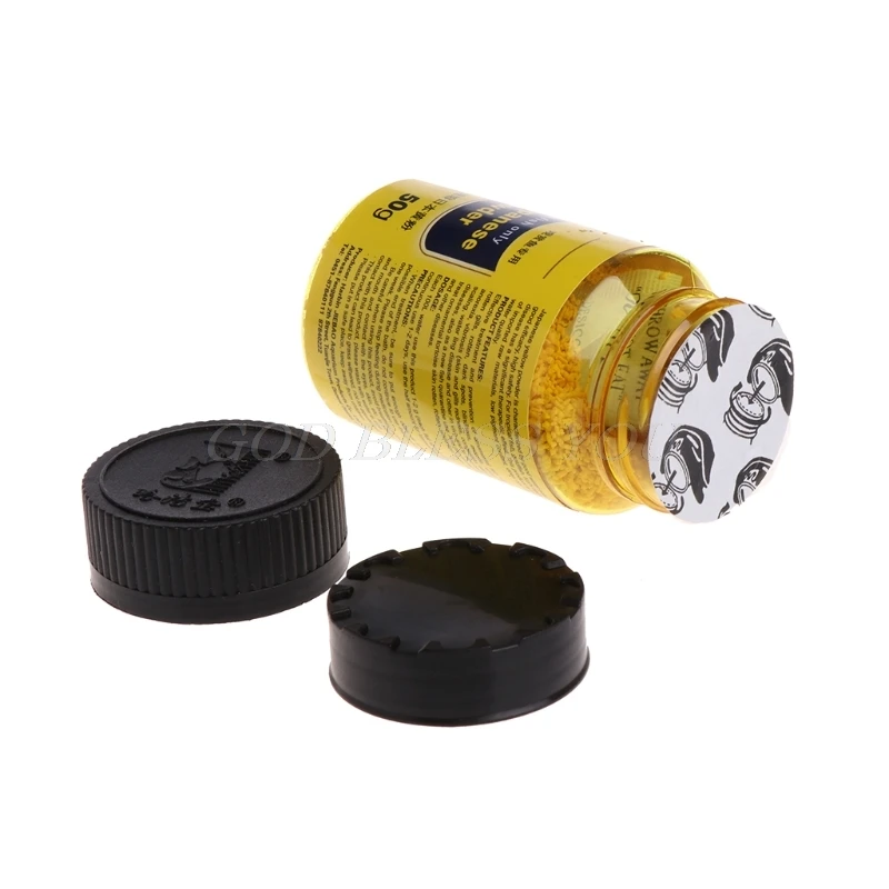 Аквариумный аквариум 50 г мгновенный желтый порошок для декоративных рыб