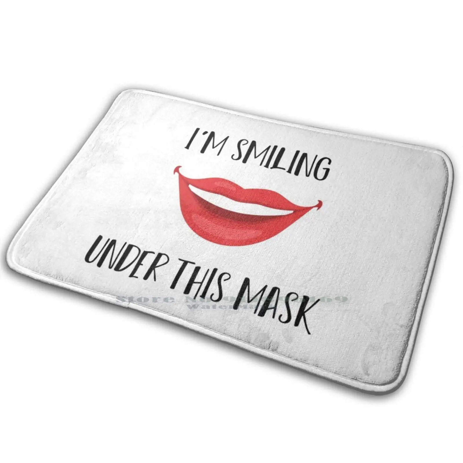 Я улыбаюсь под этой маской коврик Противоскользящий для входной двери в спальню