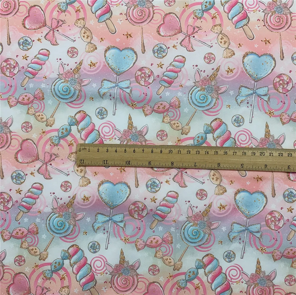 Розовая Детская хлопчатобумажная ткань в стиле пэчворк из полиэстера с рисунком