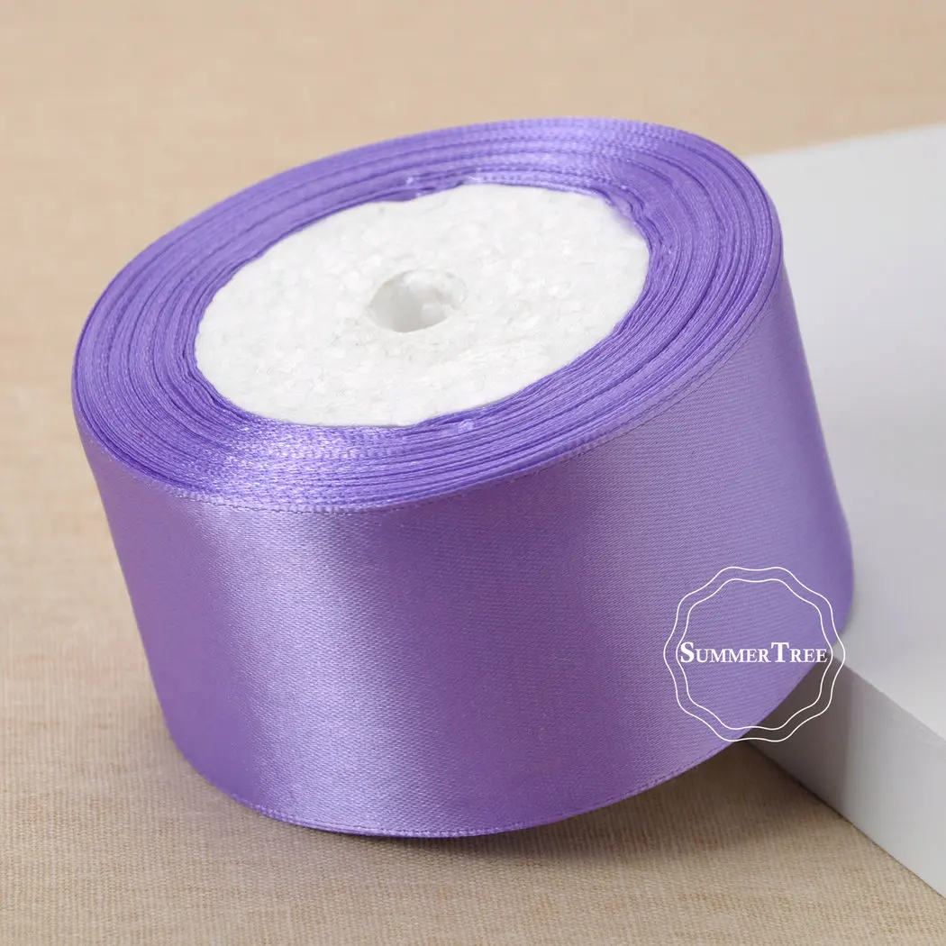 25 ярдов 2 дюйма атласная лента пояс Подарочный бант рукоделие свадебные