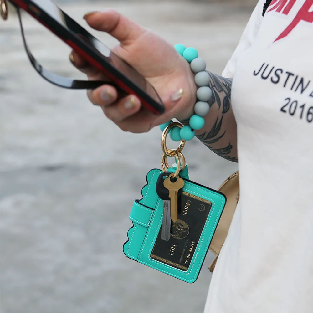 Брелок для ключей сумка женщин и мужчин с леопардовым принтом кошелек из