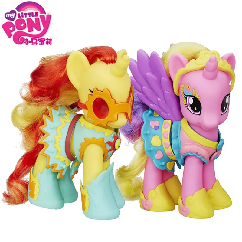 Игрушки My Little Pony friendly Is Magic Princess Cadence Sunset Shimmer ПВХ Коллекционная модель куклы для девочек - Цвет: Fashion pony set